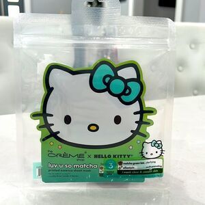 LIMITED EDITION Crème Shop x Hello Kitty Luv U So Matcha Sheet Mask (3 Pack)